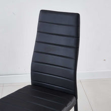Load image into Gallery viewer, 1+4 dining table and chair set,dining room,office,black color