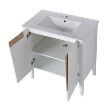 Load image into Gallery viewer, 32in. Bathroom Vanity With Ceramic Top