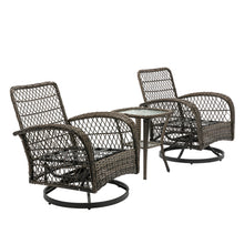 Load image into Gallery viewer, 3pcs Outdoor Furniture Wicker set