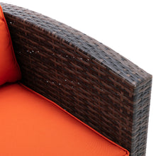 Load image into Gallery viewer, 6 PCS Rattan Sectional Set and table with storage
