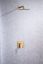 Load image into Gallery viewer, 10 Inch Rain Shower Head System Shower Combo Set Bathroom Wall Mount Mixer Shower Faucet Rough-In Valve and Shower Arm Included