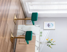 Load image into Gallery viewer, SUPERJARE Bar Stools - Swivel Barstool Chairs with Back, Modern Pub Kitchen Counter Height,velvet