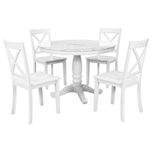 Load image into Gallery viewer, Orisfur. 5 Pieces Dining Table and Chairs Set for 4 Persons, Kitchen Room Solid Wood Table with 4 Chairs