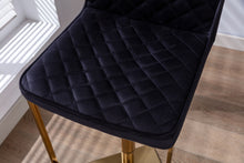 Load image into Gallery viewer, SUPERJARE Bar Stools - Swivel Barstool Chairs with Back, Modern Pub Kitchen Counter Height,velvet