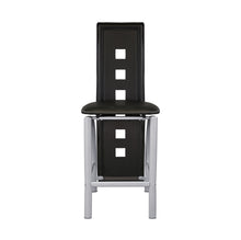 Load image into Gallery viewer, Set of 2pc Modern Style Counter Height Chairs Metal Base and Leather Upholstered Back