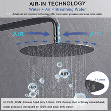 Load image into Gallery viewer, Shower System Shower Faucet Combo Set Wall Mounted with 10" Rainfall Shower Head and handheld shower faucet, Chrome Finish Shower Faucet Rough-In