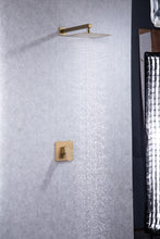 Load image into Gallery viewer, 10 Inch Rain Shower Head System Shower Combo Set Bathroom Wall Mount Mixer Shower Faucet Rough-In Valve and Shower Arm Included