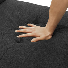 Load image into Gallery viewer, Folding Ottoman Sleeper Sofa Bed, 4 in 1 Function, Work as Ottoman, Chair ,Sofa Bed and Chaise Lounge for Small Space Living, Black (44” x 26” x 33”H)