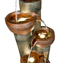 Load image into Gallery viewer, 5-Tier Relaxing Outdoor Garden Water Fountain Decor for Contemporary Design