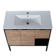 Load image into Gallery viewer, 36 Inch Bathroom Vanity with Ceramic Sink,36x18