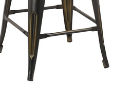 Load image into Gallery viewer, 24" inch Industrial Vintage Antique Copper Distressed Counter Bar Stool Set of 4