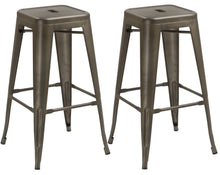 Load image into Gallery viewer, 30" inch Industrial Metal Antique Copper Distressed Counter Bar Stool -Two 2