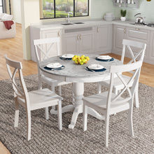 Load image into Gallery viewer, Orisfur. 5 Pieces Dining Table and Chairs Set for 4 Persons, Kitchen Room Solid Wood Table with 4 Chairs