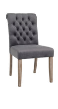 Load image into Gallery viewer, BTExpert GREY upholstery dining Chair velvet tufted Camran High Back Velvet Charcoal Tufted