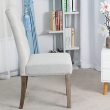 Load image into Gallery viewer, BTExpert French High Back Tufted Upholstered Dining Chair
