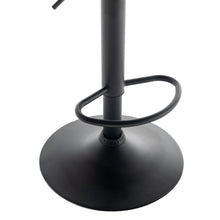 Load image into Gallery viewer, BTEXPERT Adjustable Industrial Metal Upholstered Swivel Gray Velvet Dining Barstool With Back For Kitchen Island, For Dining Room and Bar, Set of 2