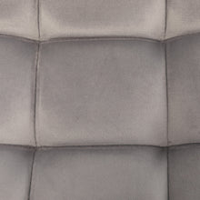 Load image into Gallery viewer, BTEXPERT Adjustable Industrial Metal Upholstered Swivel Gray Velvet Dining Barstool With Back For Kitchen Island, For Dining Room and Bar, Set of 2