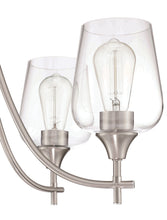 Load image into Gallery viewer, 5-Light Brush Nickle Vintage Chandelier