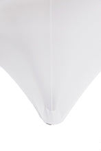 Load image into Gallery viewer, Kitchen Stretchable White Tablecloth, Stretch/Fitted Table Covers 6 Feet Indoor Outdoor Folding Table, Rectangular Spandex Cloths