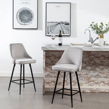 Load image into Gallery viewer, BTExpert Afia Upholstered Modern Barstool Stool Bar Chair