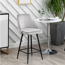 Load image into Gallery viewer, Afia Premium Upholstered Modern Premium Stool Bar Chairs Set of 2