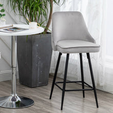 Load image into Gallery viewer, Afia Premium Upholstered Modern Premium Stool Bar Chairs Set of 2