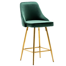 Load image into Gallery viewer, NEW TWO -Barstools Green Rahima Tufted Upholstered Modern Premium Stool Bar Chairs