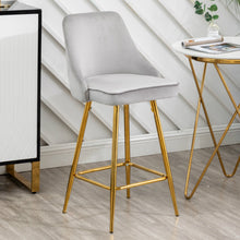 Load image into Gallery viewer, Shagufta Tufted Upholstered Modern Premium Stool Bar Chairs Set of 2