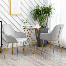 Load image into Gallery viewer, BTExpert Sarah Metallic Gray Accent Bucket Upholstered Modern Dining Chair