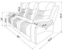 Load image into Gallery viewer, BTExpert Power Motion Recliner 3 Seater Sofa USB Upholstered Two Tone Brown Top Grain Leather Reclining Sofa