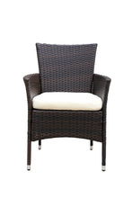Load image into Gallery viewer, 2pcs Patio Rattan Armchair Seat with Removable Cushions