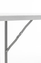Load image into Gallery viewer, BTExpert 6-Foot - 72" long White Plastic Folding Seminar Training Table Portable 18" Wide narrow, 29" High, events indoor outdoor lightweight