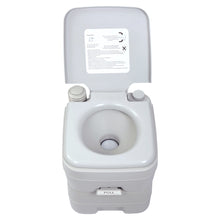 Load image into Gallery viewer, 5.3 Gallon 20L Flush Outdoor Indoor Travel Camping Portable Toilet for Car, Boat, Caravan, Campsite, Hospital,Gray