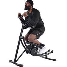 Load image into Gallery viewer, 440LBS Deluxe ab machine Folding abdominal crunch coaster Max ab workout equipment for home workouts with Kettlebell style resistance block,black