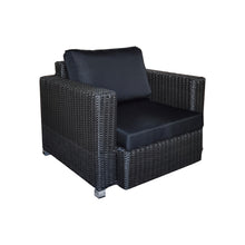 Load image into Gallery viewer, 5 Piece Rattan Sectional Seating Group with Cushions (Color:DARK BROWN)