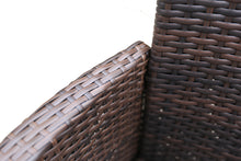 Load image into Gallery viewer, 2pcs Patio Rattan Armchair Seat with Removable Cushions