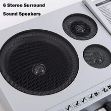 Load image into Gallery viewer, 61 Keys Electronic Keyboards Portable Piano Keyboard for Beginners Set with Full Size Lighted Keys, Built-In Speakers, Microphone, OTG Cable, Music Stand, Keyboard Stand and Bench, Silver