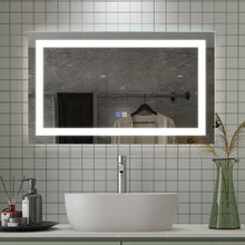 Load image into Gallery viewer, 40 x 24 inch LED Bathroom Vanity Mirror Superslim Dimmable Anti Fog