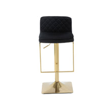 Load image into Gallery viewer, SUPERJARE Bar Stools - Swivel Barstool Chairs with Back, Modern Pub Kitchen Counter Height,velvet