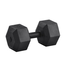 Load image into Gallery viewer, (Total 44lbs, 22lbs each) Weights dumbbells set, Dumbbells for for Men, Women - Vinyl Dumbbell Set for Gym, Home Workout. Pair, black