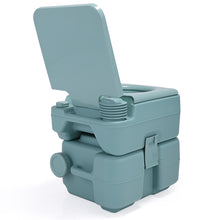 Load image into Gallery viewer, 5.3 Gallon 20L Flush Outdoor Indoor Travel Camping Portable Toilet for Car, Boat, Caravan, Campsite, Hospital,Green
