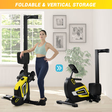 Load image into Gallery viewer, Magnetic Rowing Machine Folding Rower with 14 Level Resistance Adjustable, LCD Monitor and Tablet Holder for Foldable Rower Home Gym Cardio Workout