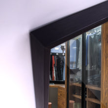 Load image into Gallery viewer, 36x26 inches Modern Black Bathroom Mirror with Aluminum Frame Vertical or Horizontal Hanging Decorative Wall Mirrors for Living Room Bedroom