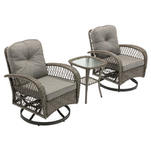 Load image into Gallery viewer, 3pcs Outdoor Furniture Modern Wicker set