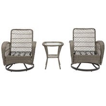 Load image into Gallery viewer, 3pcs Outdoor Furniture Modern Wicker set
