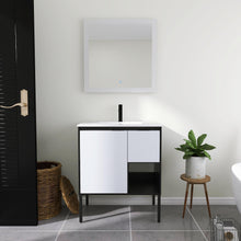 Load image into Gallery viewer, 30 Inch Bathroom Vanity with Ceramic Sink,30x18