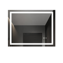Load image into Gallery viewer, 28“*36” LED Lighted Bathroom Wall Mounted Mirror with High Lumen+Anti-Fog Separately Control+Dimmer Function