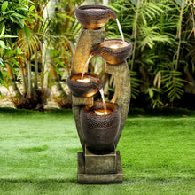 Load image into Gallery viewer, 40 inch Outdoor Water Fountain Outdoor Garden Fountain with Contemporary Design