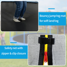 Load image into Gallery viewer, 14FT Trampoline for Kids with Safety Enclosure Net, Basketball Hoop and Ladder, Easy Assembly Round Outdoor Recreational Trampoline