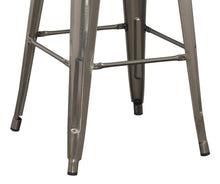 Load image into Gallery viewer, 30" Solid Steel Industrial Bronze Distressed Metal Dining BarStool (Set of 4)